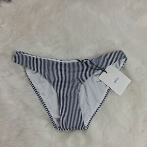Onia Lily Bikini Bottom Deep Navy and White Striped Size Extra Small Swim Beach